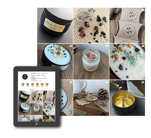 réseaux sociaux de Be Your Light - portfolio freelance