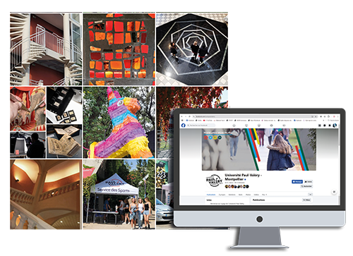 réseaux sociaux de l'université paul-valéry - portfolio freelance